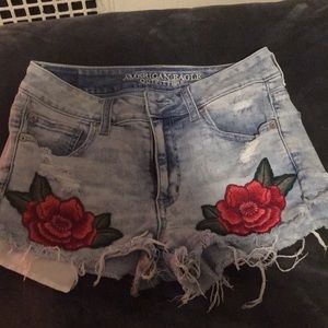 AMERICAN EAGLE EMBROIDERED SHORTS